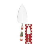 Karácsonyi Rozsdamentes acél torta lapát porcelán nyéllel Christmas Tale