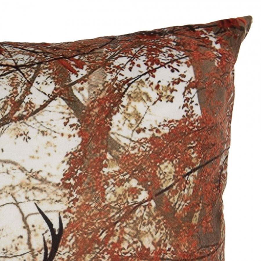 Őszi párnahuzat 45x45 cm szarvasok erdőben