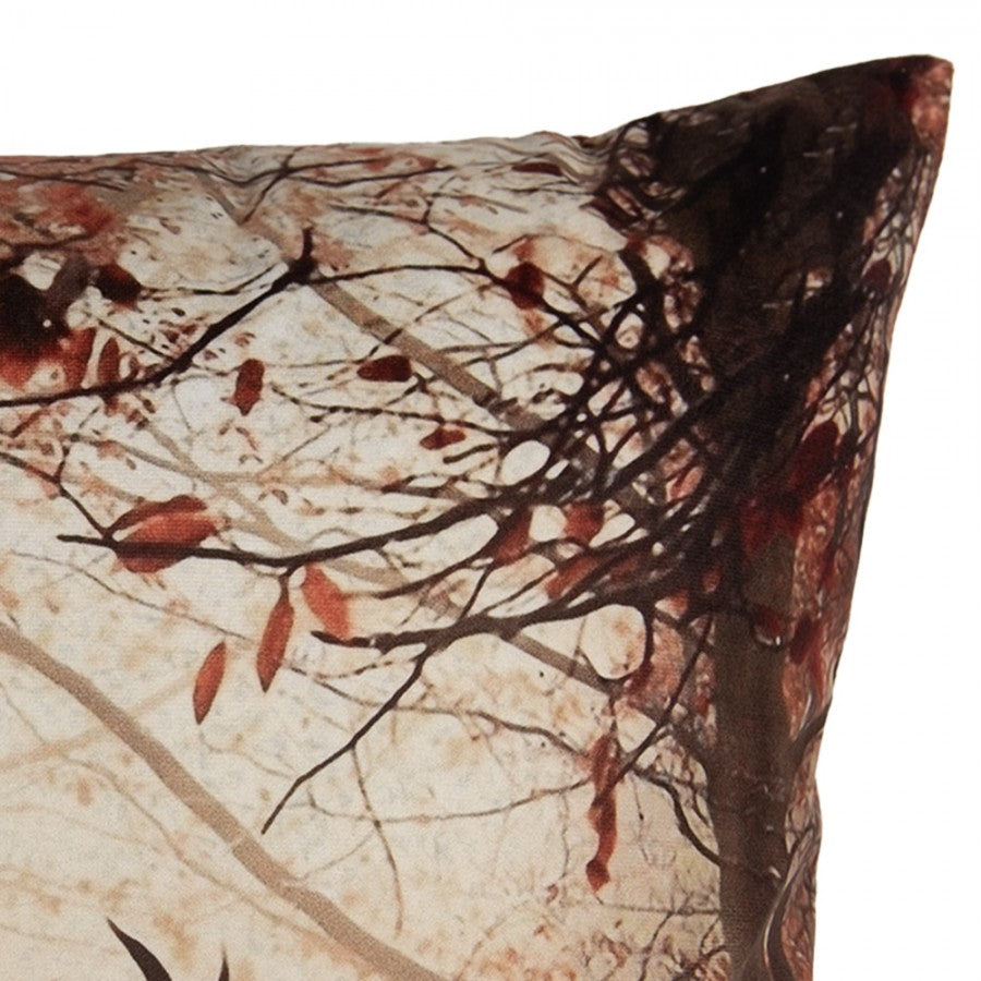 Őszi párnahuzat 45x45 cm szarvasok őszi erdőben