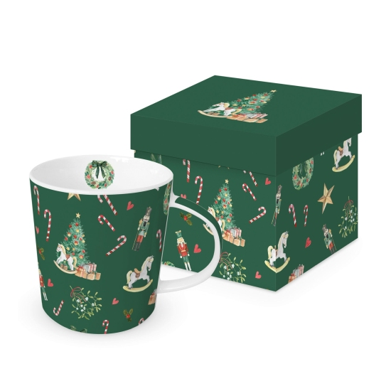 karácsonyi Porcelán bögre 0,4l dobozban, Heritage Christmas