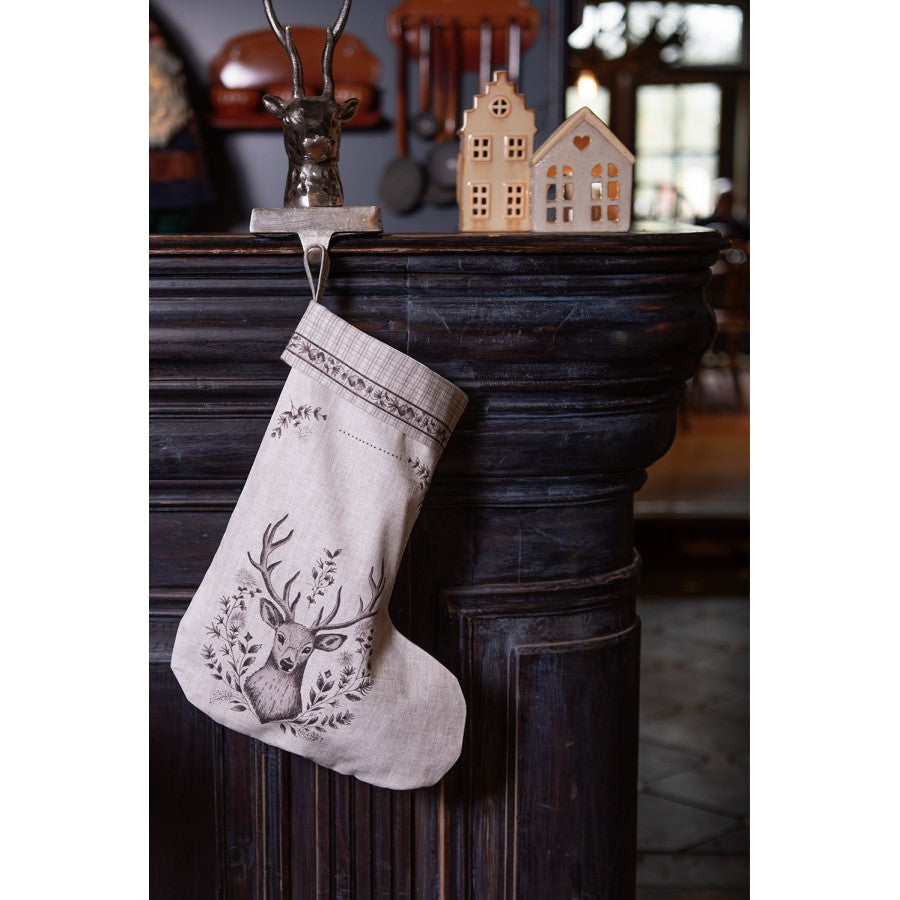Karácsonyi pamut kandalló csizma szarvas mintás Gentle Wilderness
