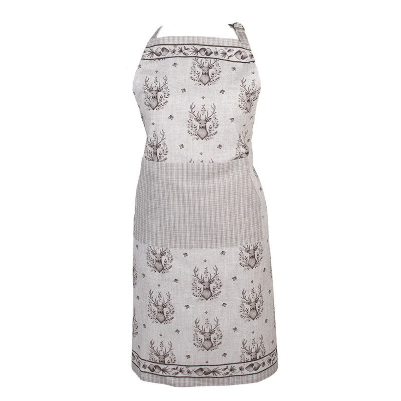 Karácsonyi pamut konyhai kötény szarvas mintás Gentle Wilderness