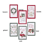 Karácsonyi pamut konyharuha 40x65 cm Christmas is coming 6 féle