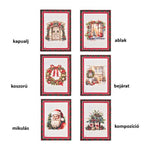 Karácsonyi pamut konyharuha 50x70 cm Christmas is coming 6 féle
