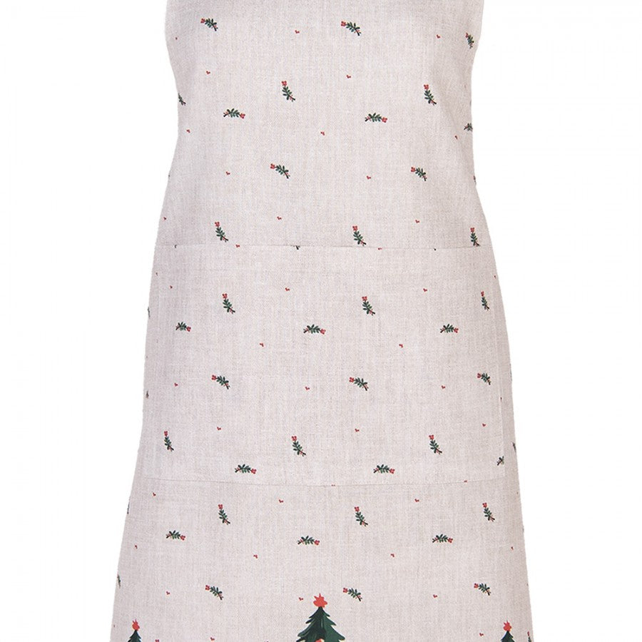 Karácsonyi konyhai kötény 70x85 cm 100% pamut Traditional Christmas Harmony