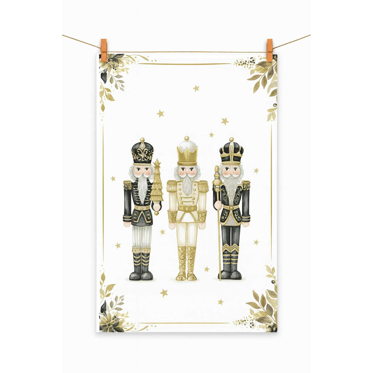 Karácsonyi diótörős konyharuha 100% pamut Royal Nutcrackers kollekció