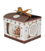Mézeskalács mintás porcelán bögre 430 ml – Gingerbread House (díszdobozban)