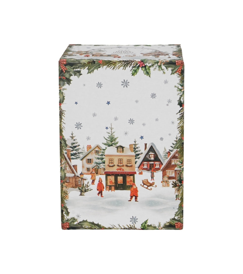 Karácsonyi falucskás duplafalú rozsdamentes acél termoszpohár 330 ml – Christmas Village