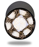 Veroni porcelán csésze 6 személyes szett díszdobozban Malaga