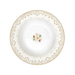 Karácsonyi porcelán mélytányér 21,5 cm White Elegance