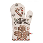 Mézeskalács babás karácsonyi pamut edényfogó kesztyű