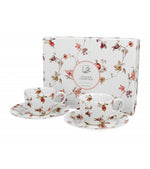 Porcelán eszpresszó kávés csésze aljjal 90 ml 2 személyes Safa