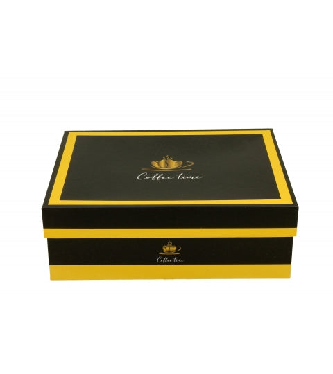 Porcelán eszpresszó kávés csésze aljjal 2 személyes Coffee Time