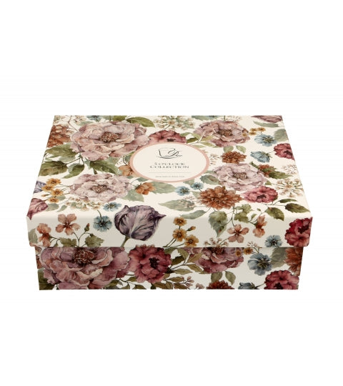 Virágos porcelán eszpresszó kávés csésze aljjal 2 személyes Pastel Flowers