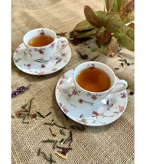 Porcelán eszpresszó kávés csésze aljjal 90 ml 2 személyes Safa