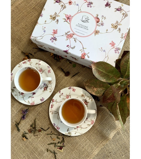 Porcelán eszpresszó kávés csésze aljjal 90 ml 2 személyes Safa