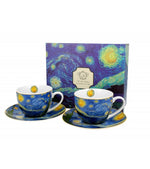 Porcelán két személyes csésze szett Van Gogh Csillagos éj
