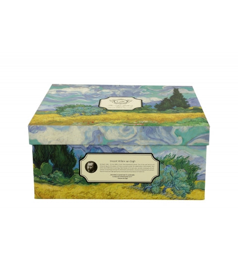 Porcelán két személyes csésze szett Van Gogh Búzaföld ciprusokkal