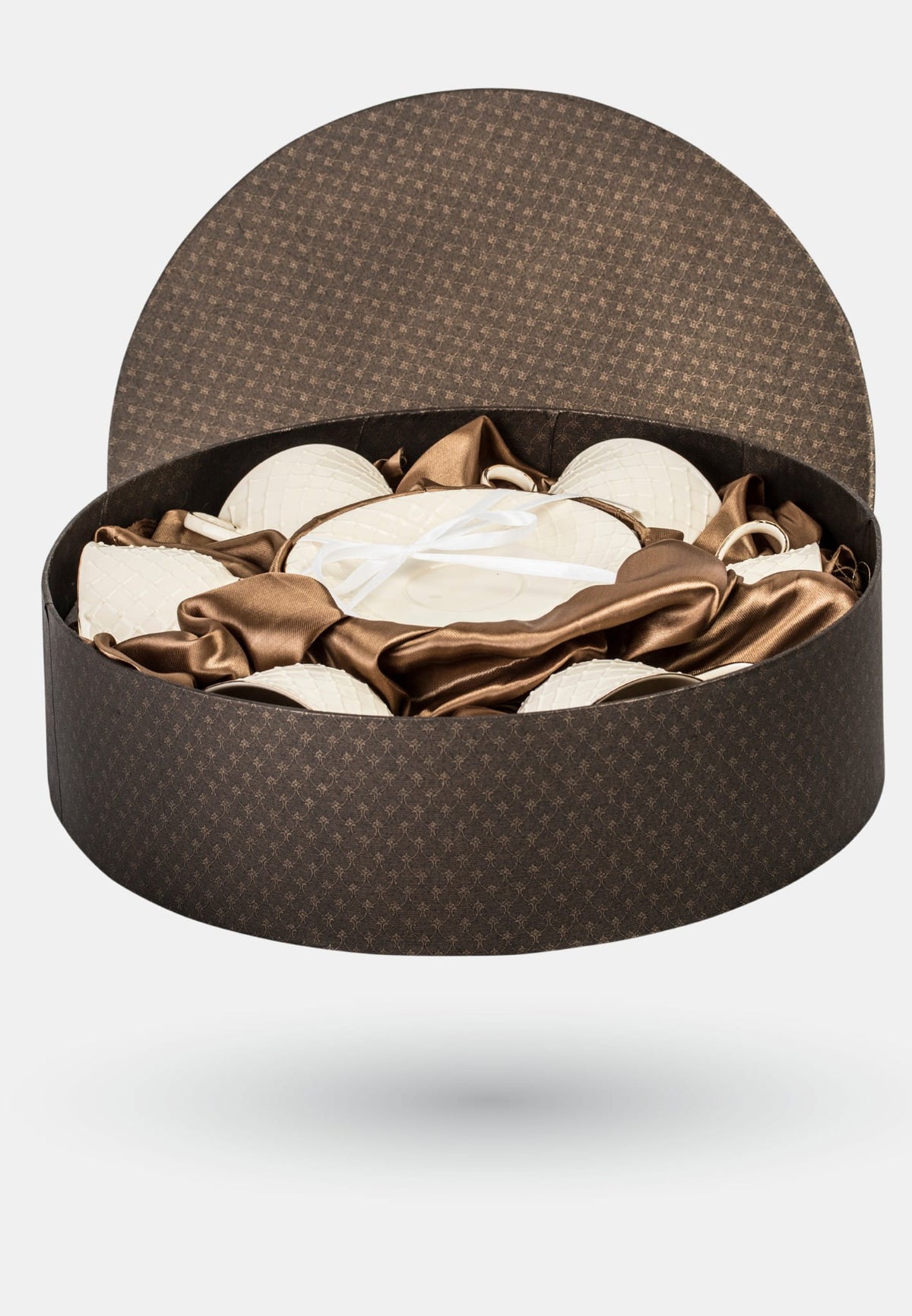 Veroni porcelán csésze 6 személyes szett díszdobozban Amber