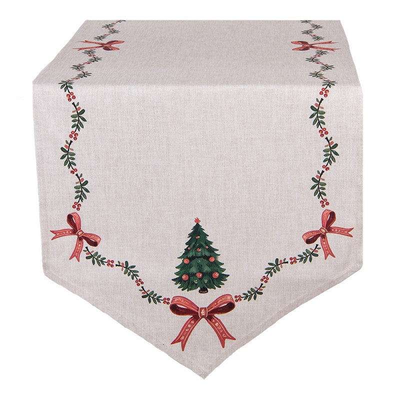Karácsonyi Asztali futó 50x160 cm 100% pamut Traditional Christmas Harmony