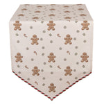 Mézeskalács babás karácsonyi pamut asztali futó 50x160 cm