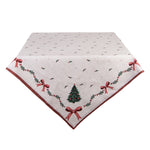 Karácsonyi asztalterítő 100x100 cm 100% pamut Traditional Christmas Harmony