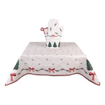 Karácsonyi asztalterítő 100x100 cm 100% pamut Traditional Christmas Harmony