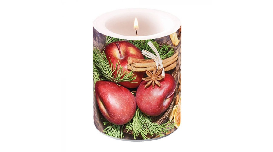 Winter Apples átvilágítós karácsonyi gyertya nagy