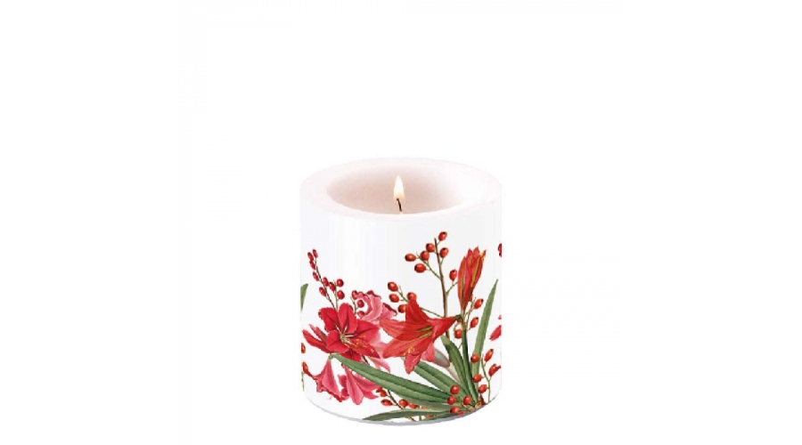 Christmas Bouquet White átvilágítós karácsonyi gyertya kicsi