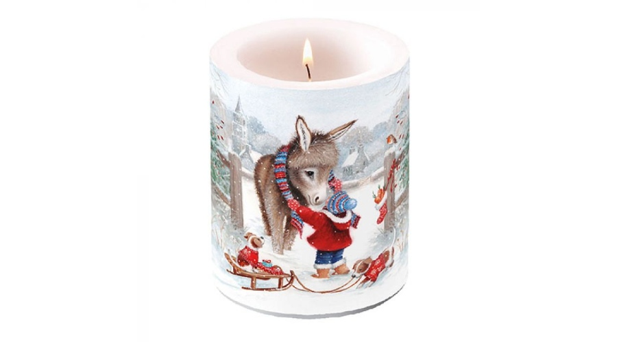 Keeping Warm átvilágítós karácsonyi gyertya nagy