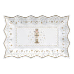 Porcelán diótörős karácsonyi kínáló tálca 35x23 cm Royal Nutcracker