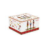 Porcelán karácsonyi diótörős tál 20 cm Vintage Nutcracker