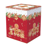 Karácsonyi mézeskalács figurás porcelán bögre fém szűrővel