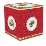 Porcelán karácsonyi bögre vörösbegy madaras díszdobozban Christmas Berries