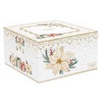 Karácsonyi porcelán nagy reggeliző csésze díszdobozban White Elegance