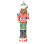 Nagyméretű karácsonyi diótörő figura 89 cm – piros, zöld