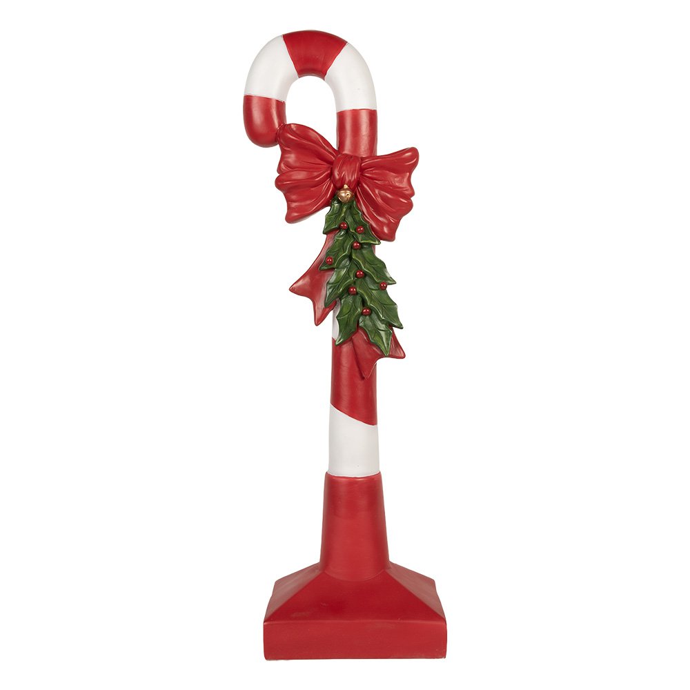 Nagyméretű karácsonyi cukorpálca dekoráció 83 cm – piros