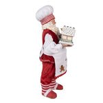 Karácsonyi télapó figura 28 cm – piros, fehér