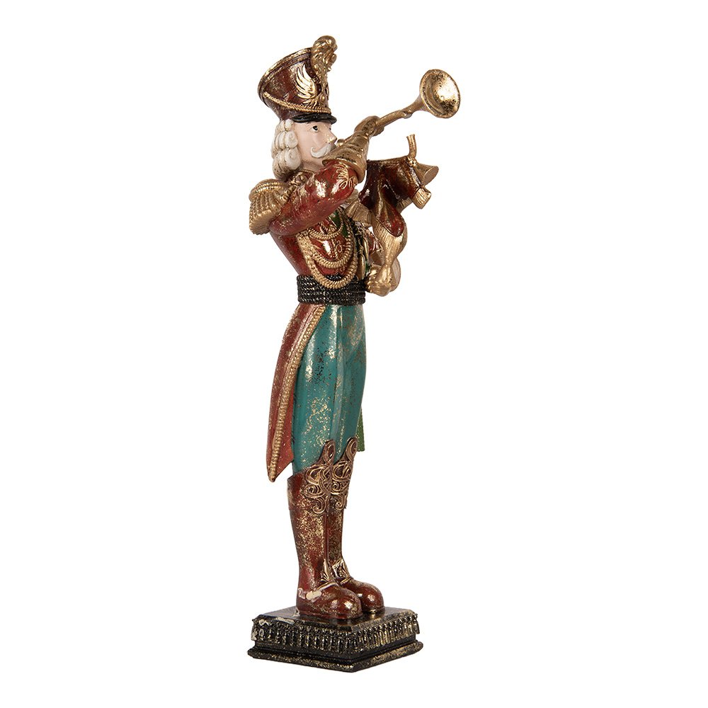 Karácsonyi diótörő figura 40 cm – piros