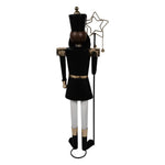 Nagyméretű karácsonyi diótörő figura 103 cm – fehér, fekete