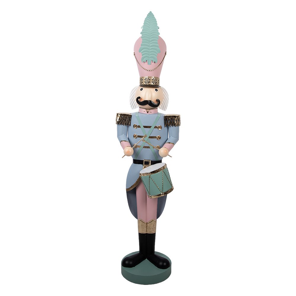 Nagyméretű karácsonyi diótörő figura 122 cm – kék