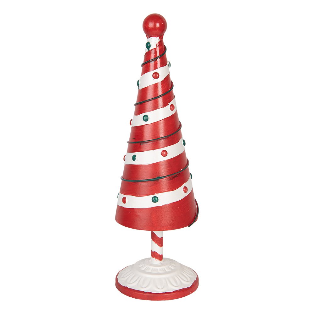 Karácsonyfa 36 cm – piros, fehér