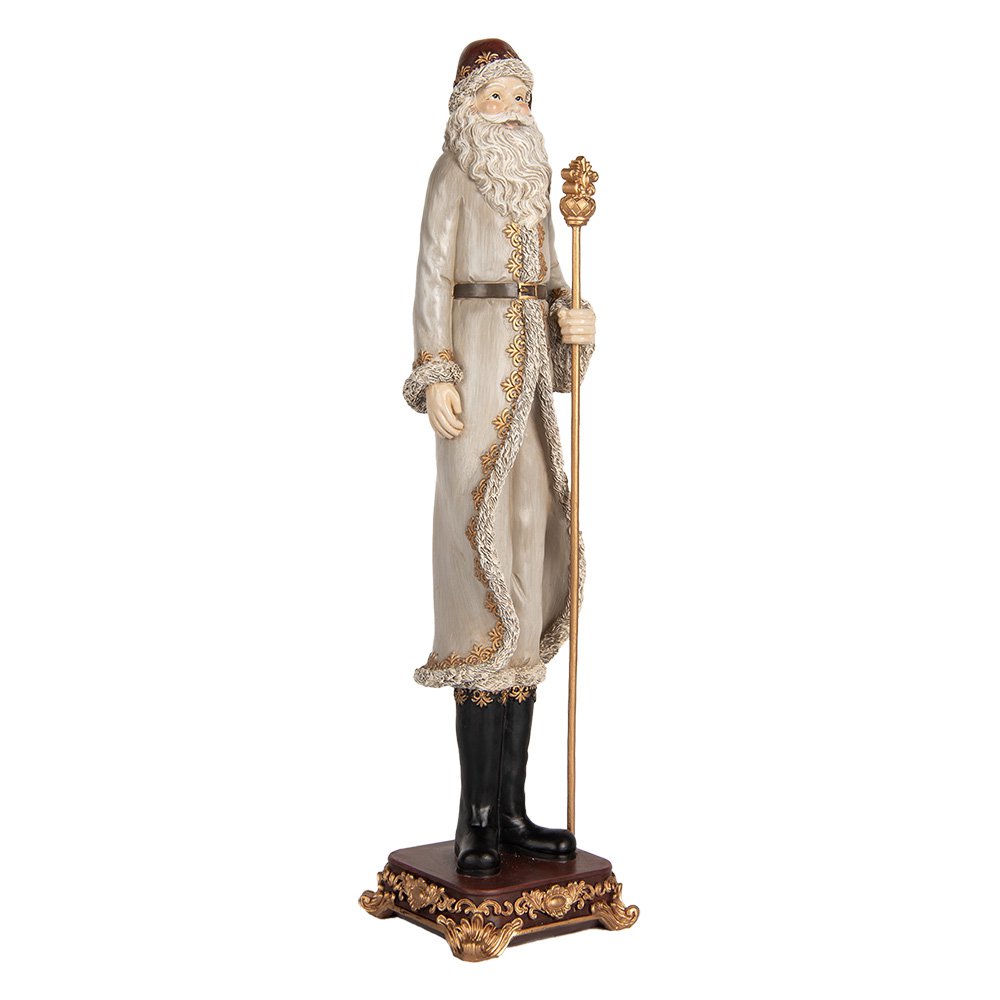 Karácsonyi télapó figura 42 cm – szürke