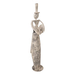 Nagyméretű karácsonyi angyal figura 107 cm – szürke