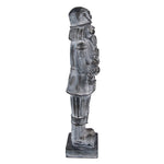 Karácsonyi diótörő figura 47 cm – szürke