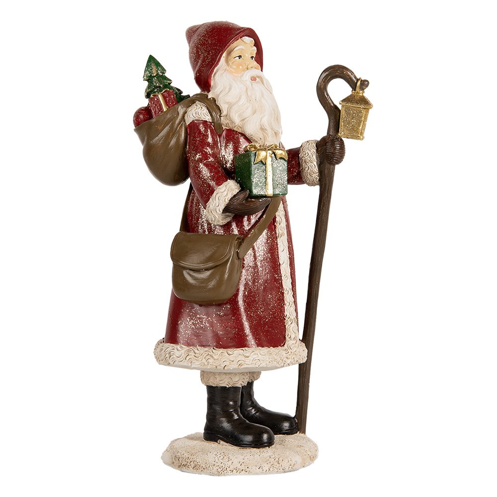 Karácsonyi télapó figura 26 cm – piros