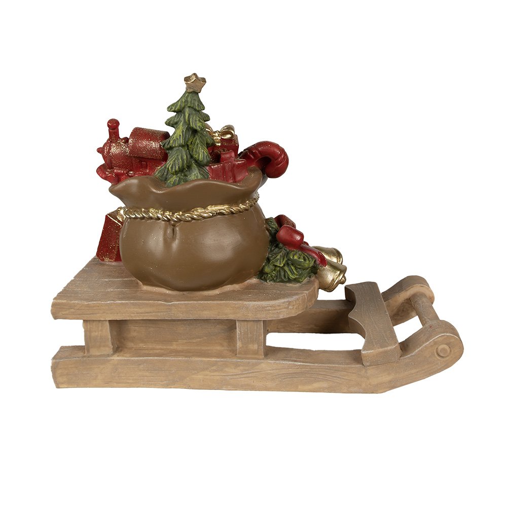 Karácsonyi figura 29 cm – piros, zöld
