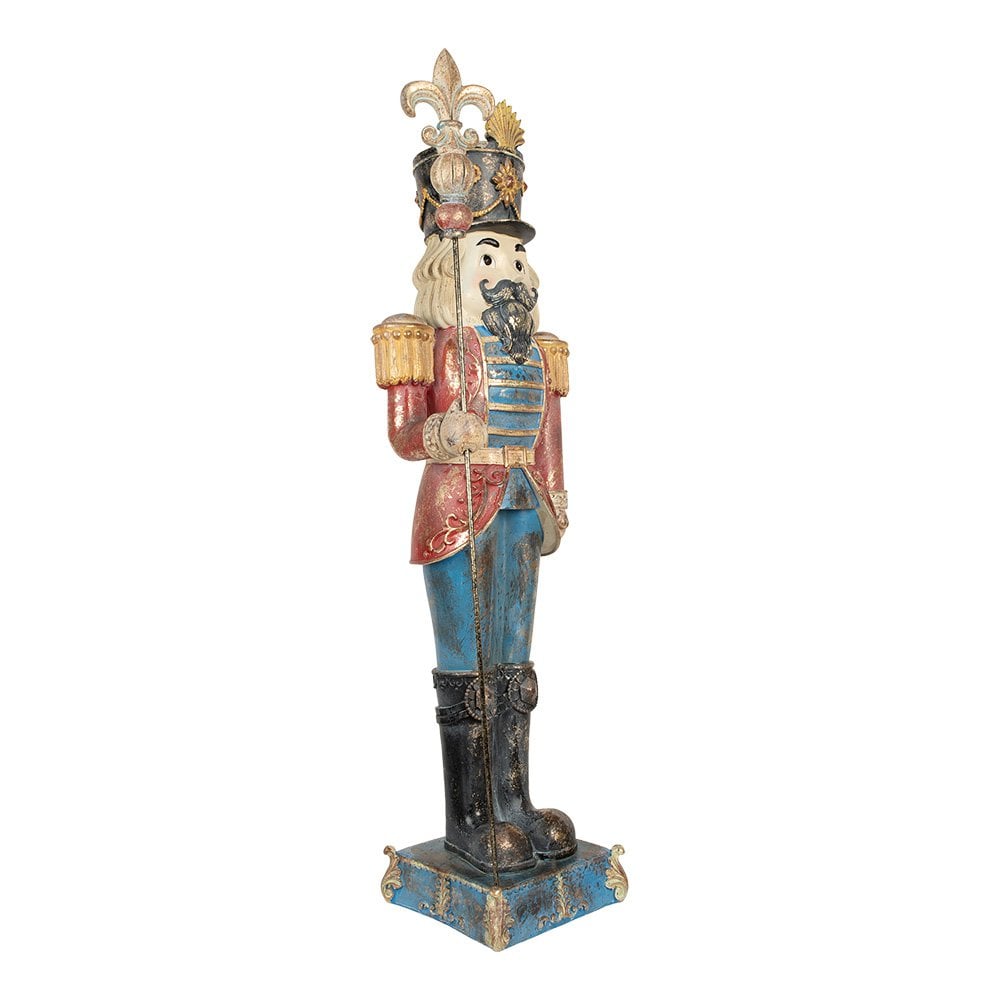 Nagyméretű karácsonyi diótörő figura 99 cm – kék