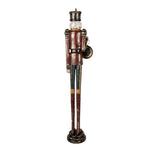 Nagyméretű karácsonyi diótörő figura 66 cm – piros