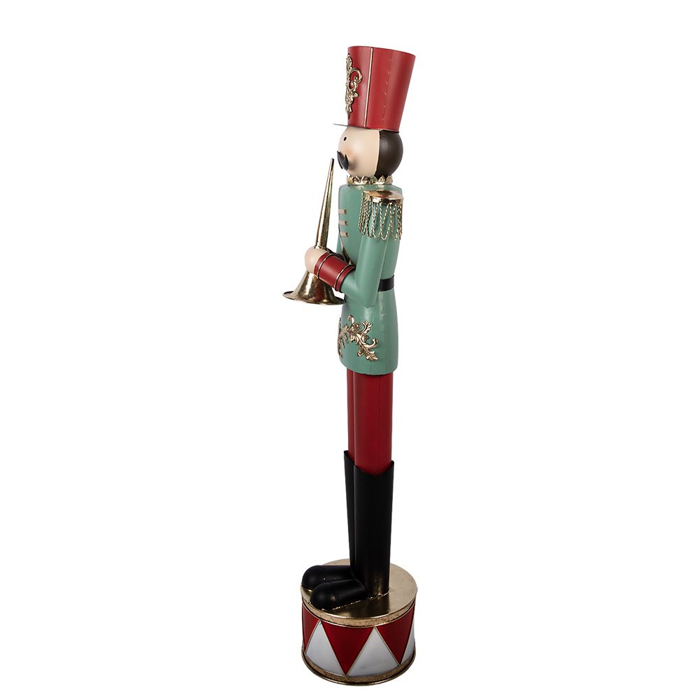 Nagyméretű karácsonyi diótörő figura 121 cm – zöld